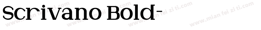 Scrivano Bold字体转换